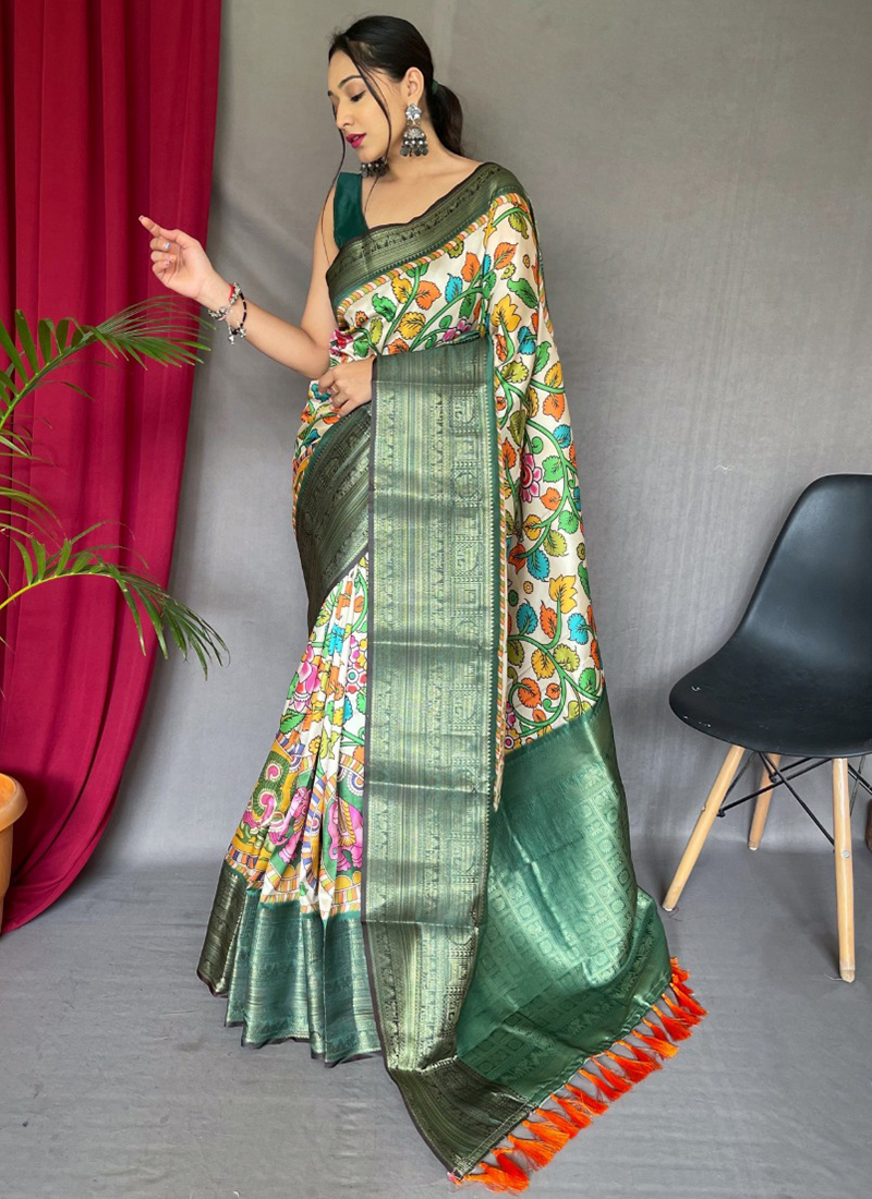 Kalamkari silk sarees wholesale hotsell